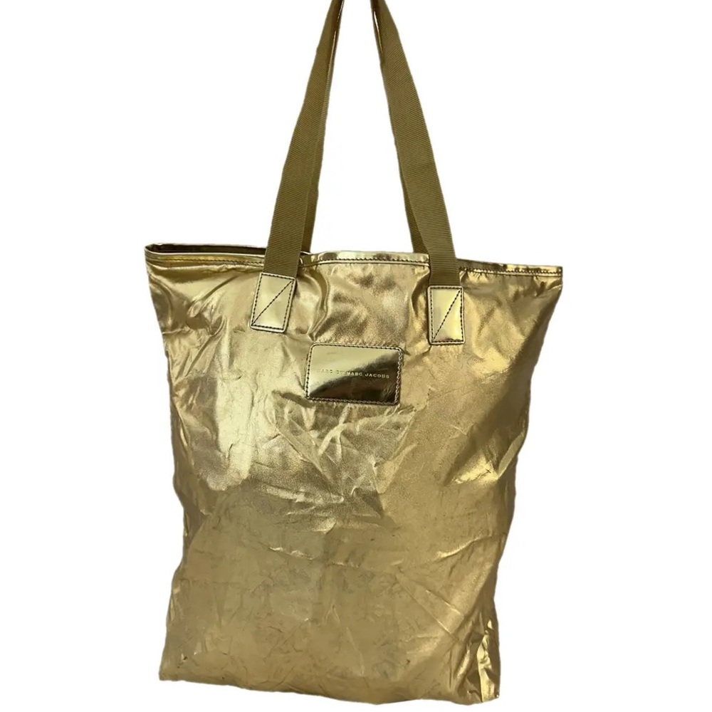 Roberto Cavalli Gold Tote Bag